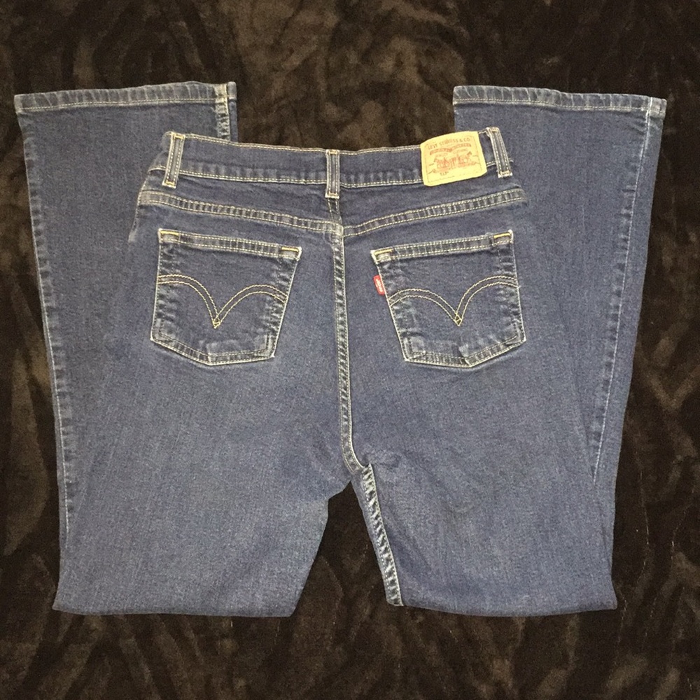 Levi’s Flare Plus Sz Jr 14 1/2 blue jeans